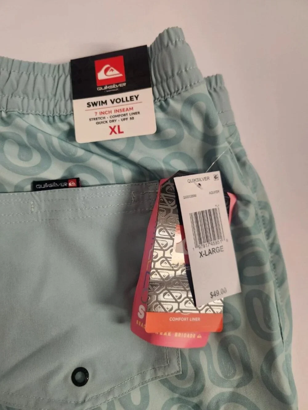 Quiksilver Swim Volley NWT Mens Shorts Swim XL